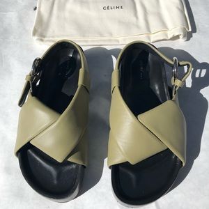 Celine leather slides
